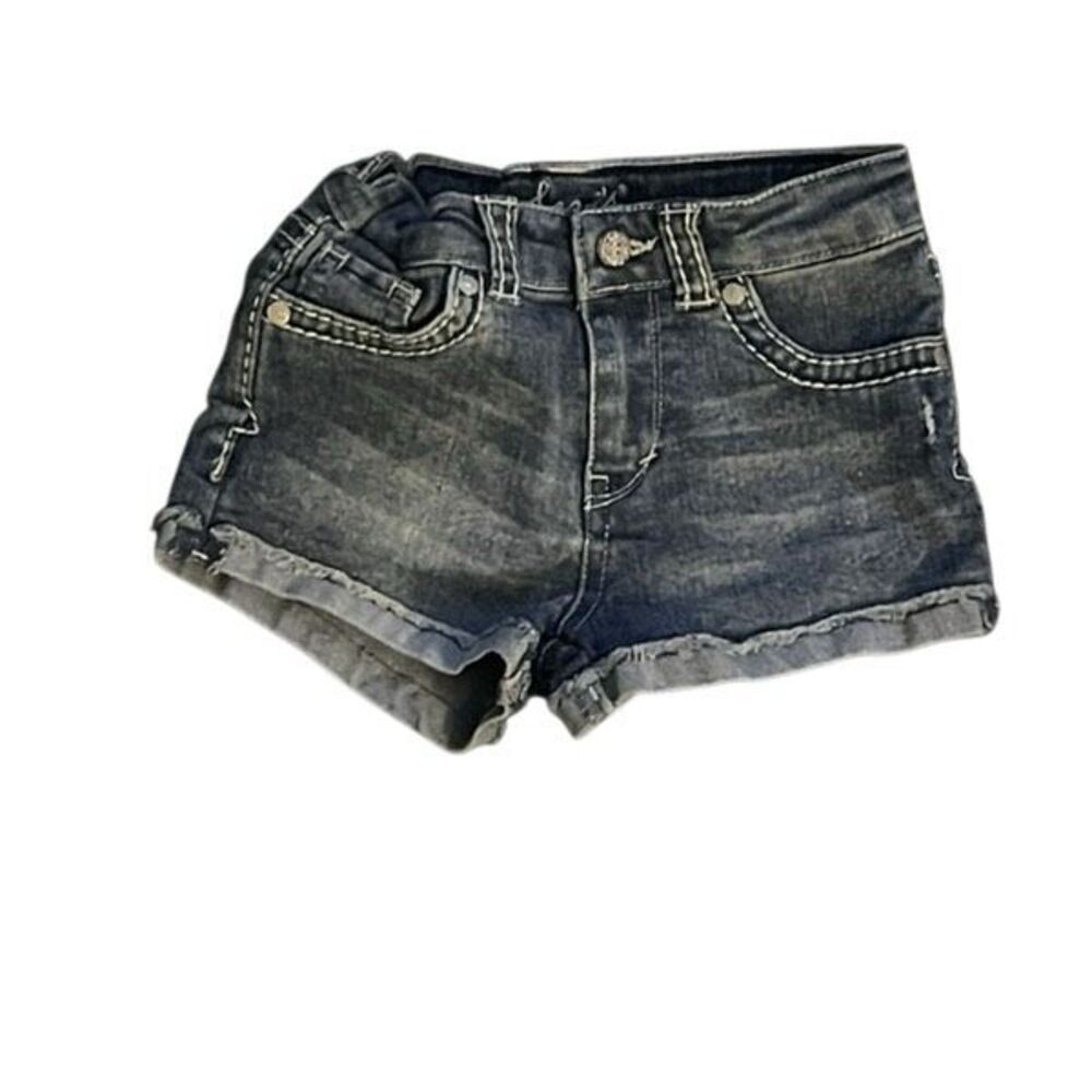 LEVIS DEMIN SHORT LEVIS DENIM SHORT YOUTH GIRLS SIZE 6 X BLUE WHITE
